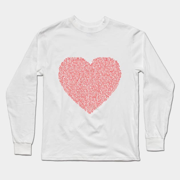 heart Long Sleeve T-Shirt by raed nsp